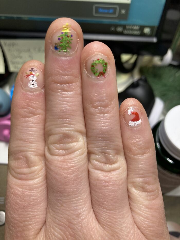 Hey Pandas! Post The Cutest Christmas Or Winter Nail Art Designs You Had On  Your Nails (Closed) | Bored Panda