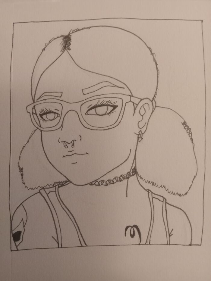 A Quick Anime Self Portrait