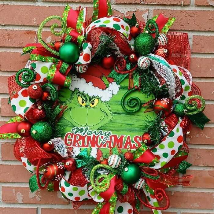 Another Grinch Wreath I Made
