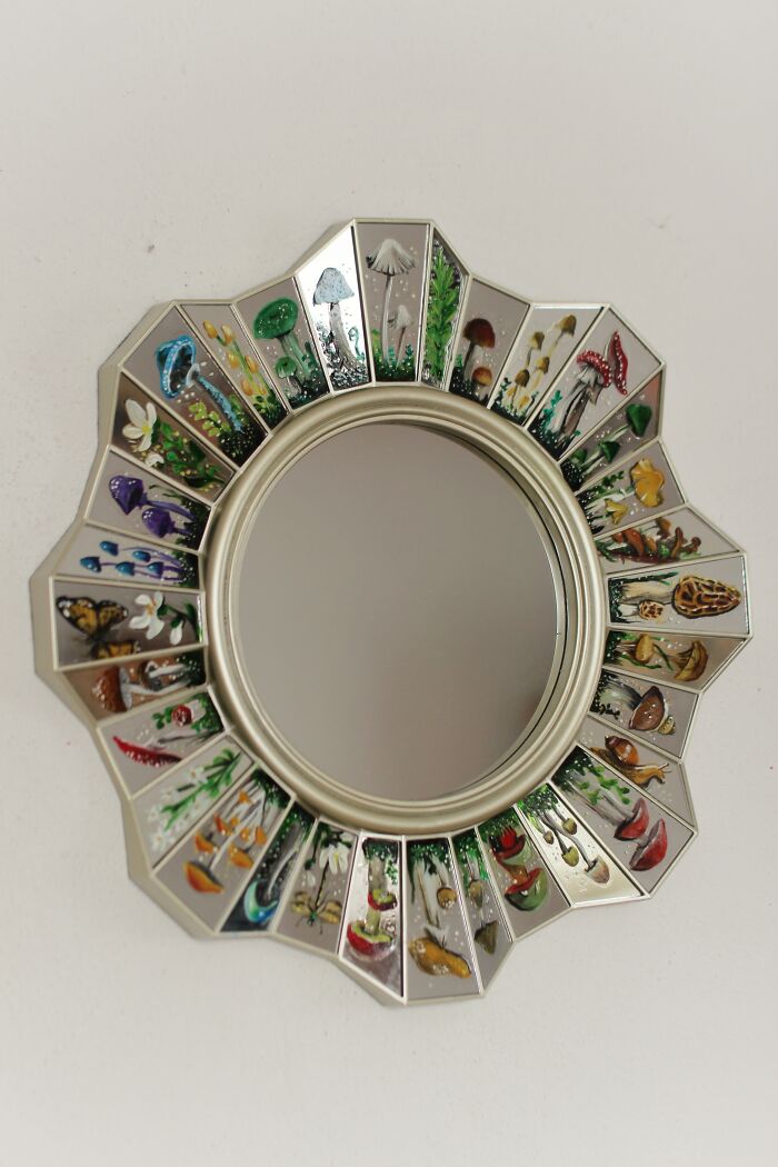I Transform Mirrors Into Unique Works Of Art (27 Pics)