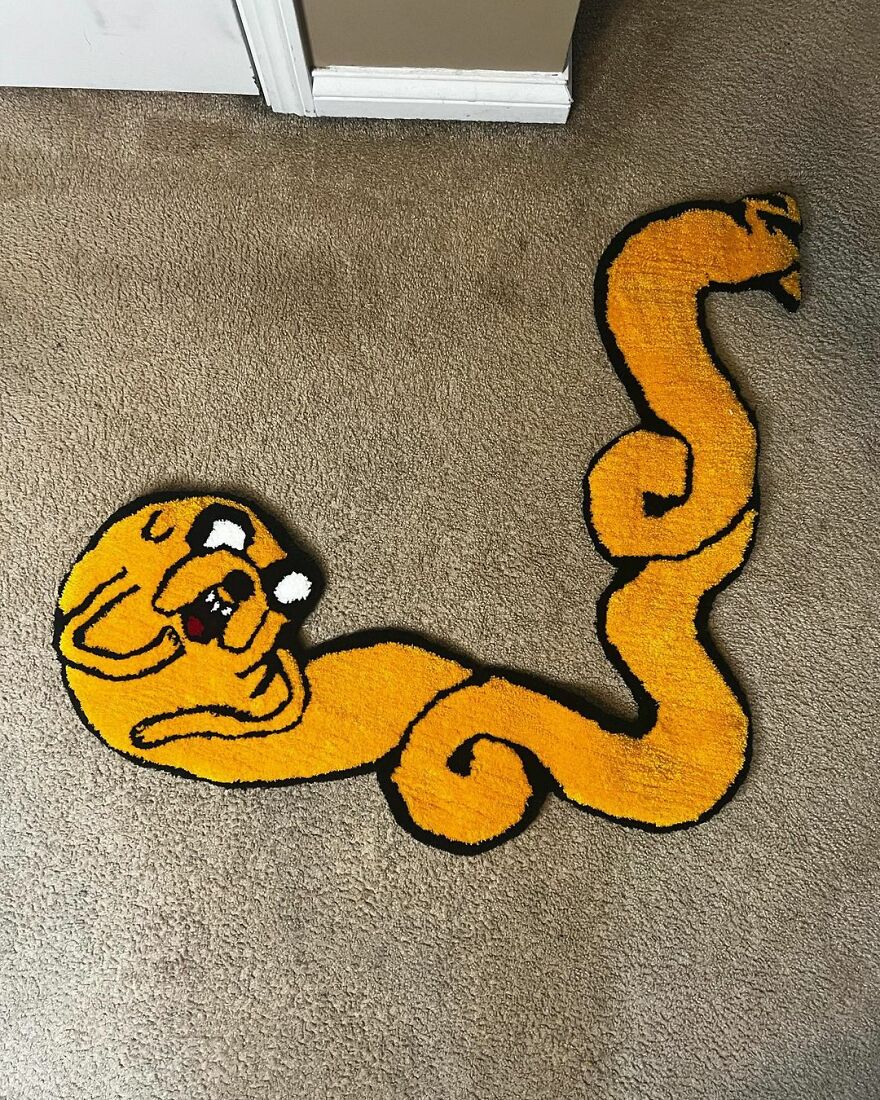 Popular Anime And Cartoon Characters Made Into Rugs By A Carpet Nerd (32  Pics) | Bored Panda