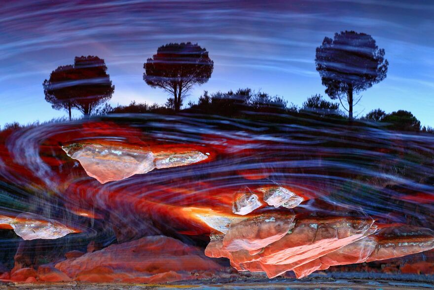 Category Nature Art: Highly Commended, 'Extraterrestrial World In Rio Tinto II' By Juan Garcia Lucas