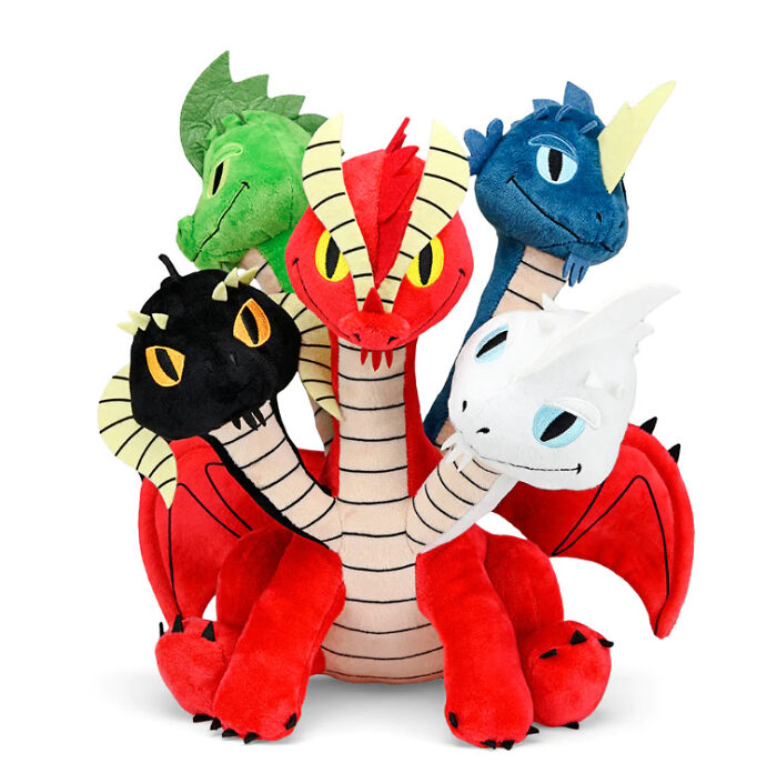 Found The Image Online Cuz I Don't Have It With Me But Here Is The Dungeons And Dragons Goddess Tiamat Stuffed Animal I Got