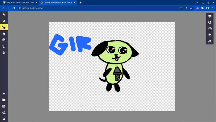 Its Gir From The Long Lost Invader Zim!