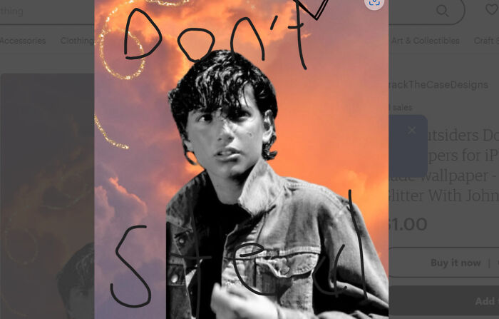 Johnny Wallpaper For A Dollar On Etsy (Side Note: Forgive The Writing I Don't Want Anyone To Steal The Image. Please Support This Small Etsy