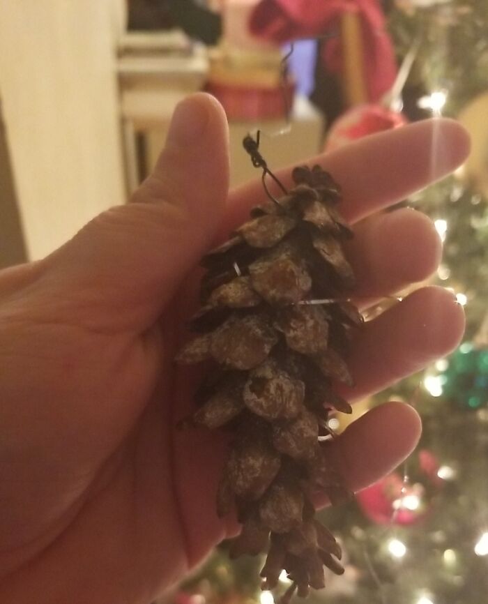 Piney! Made This In Kindergarten Circa 1990... My Mom Still Puts It On Her Tree Every Year