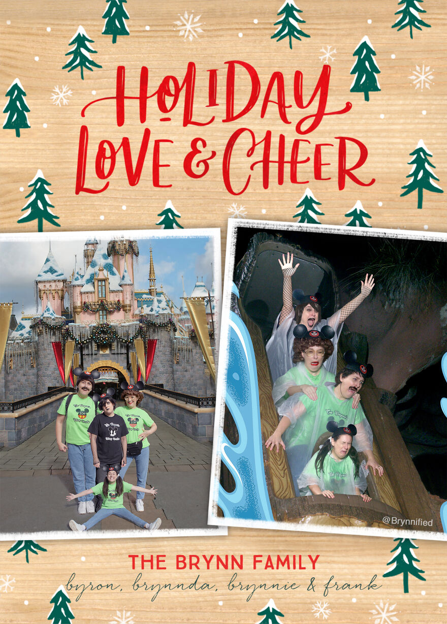 I Photoshopped Myself To Become My Own Awkward Family For My 8th Annual Holiday Card I Photoshopped Myself To Become My Own Awkward Family For My 8th Annual Holiday Card