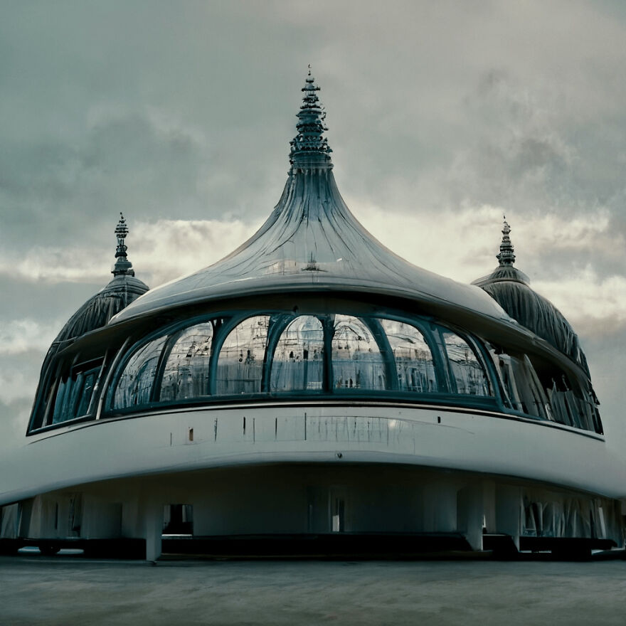 Brighton Pavilion In England, Reimagined In The Style Of Zaha Hadid