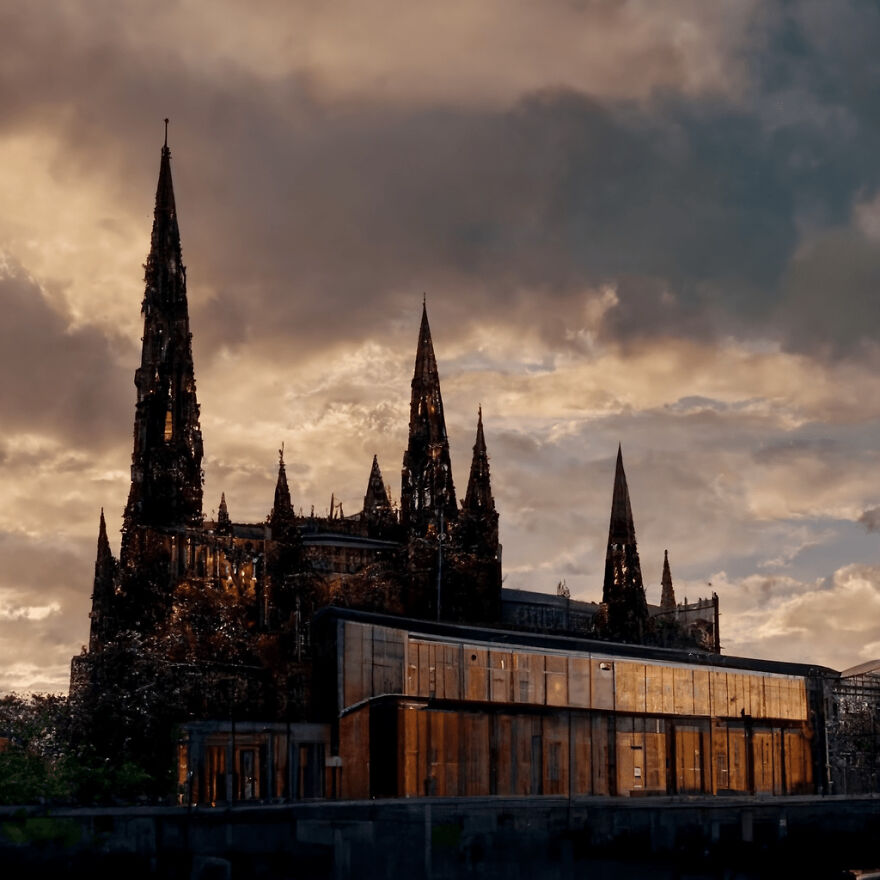 Glasgow Cathedral In Scotland, Reimagined In The Style Of Renzo Piano