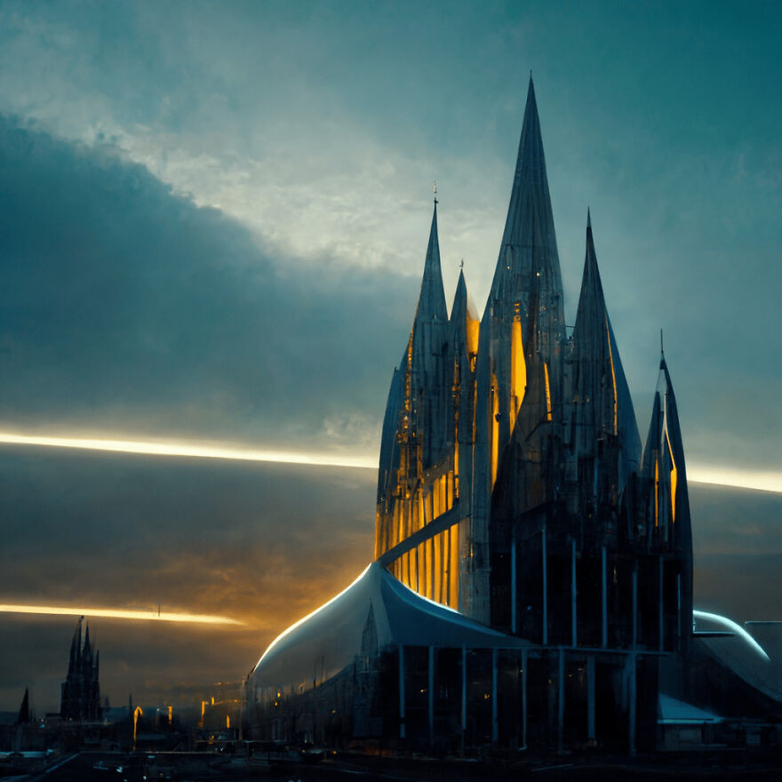 Glasgow Cathedral In Scotland, Reimagined In The Style Of Zaha Hadid
