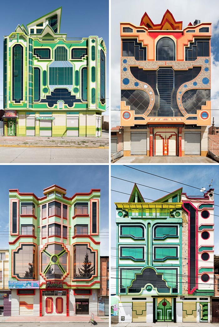 Buildings By Freddy Mamani In El Alto, Bolivia