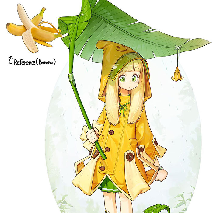 Artist Reimagines Various Animals, Objects, And Food As Anime Characters (25 New Pics)