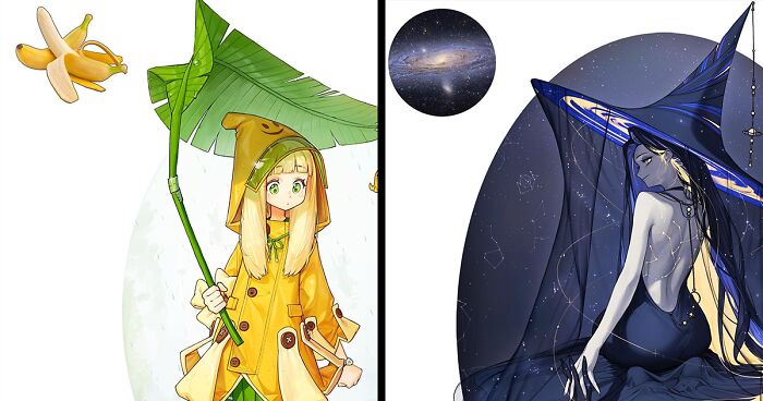 Artist Reimagines Various Animals, Objects, And Food As Anime Characters (25 New Pics)