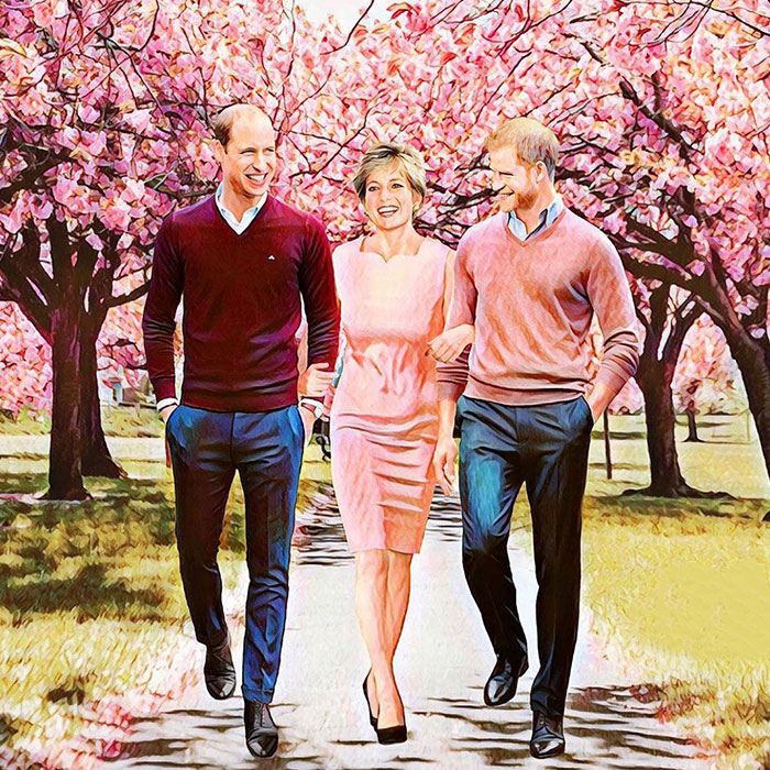 “What If She Was Alive?”: Artist Imagines What Life Would Be Like For The Royal Family If Princess Diana Was Still With Us (24 Pics)