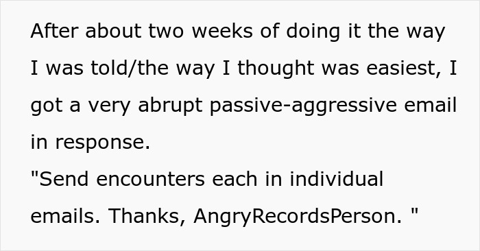 "Oh, You Want Individual Emails? You Got It": Woman Teaches A Passive-Aggressive Coworker A Lesson On Email Etiquette "Oh, You Want Individual Emails? You Got It": Woman Teaches A Passive-Aggressive Coworker A Lesson On Email Etiquette