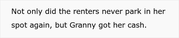 "They Begged Her To Move Her Car": Grandma Gets The Perfect Revenge On Couple After They Steal Her Deeded Parking Spot "They Begged Her To Move Her Car": Grandma Gets The Perfect Revenge On Couple After They Steal Her Deeded Parking Spot