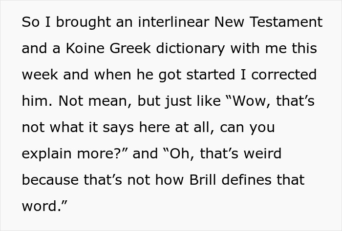 16 Y.O. Who Knows Ancient Greek Challenges Her Sunday School Teacher’s Bible Translation And Gets Kicked Out 16 Y.O. Who Knows Ancient Greek Challenges Her Sunday School Teacher’s Bible Translation And Gets Kicked Out