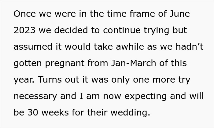 "Am I A Jerk For Being 30 Weeks Pregnant At My Sister's Wedding?"