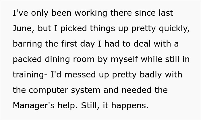 Manager Tells Waitress To Leave The New Girl Alone Or She'll Lose Her Tips While She Just Sits On Their Phones, Regrets It When Things Get Out Of Hand Manager Tells Waitress To Leave The New Girl Alone Or She'll Lose Her Tips While She Just Sits On Their Phones, Regrets It When Things Get Out Of Hand