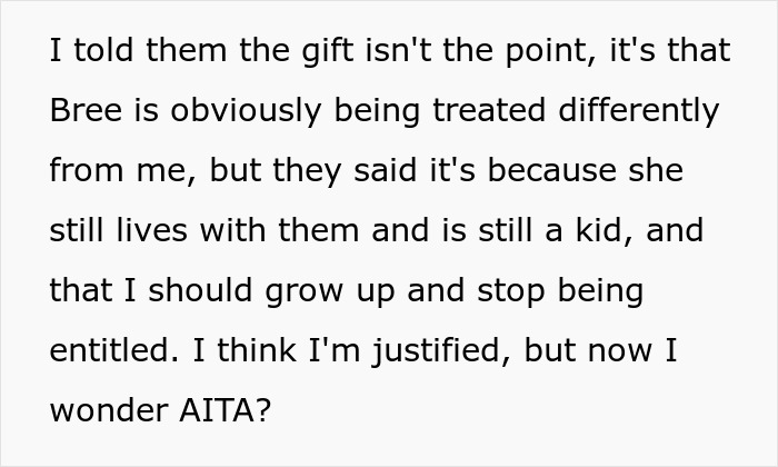 19 Y.O. Discovers Parents Got Gifts For His Sibling Despite Agreeing Not To Get Gifts For Anyone, Says He Won’t Come Home For Christmas 19 Y.O. Discovers Parents Got Gifts For His Sibling Despite Agreeing Not To Get Gifts For Anyone, Says He Won’t Come Home For Christmas