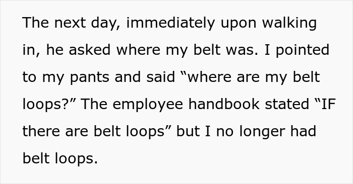 'He's not like me anymore': Employee changed uniform to comply with dress code