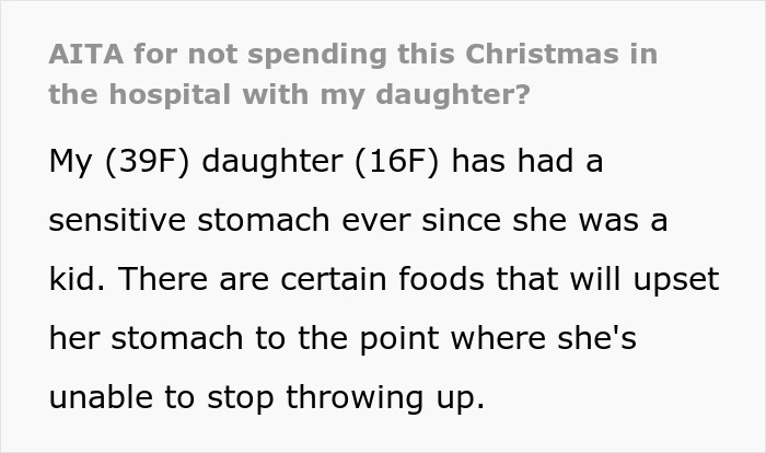 Mom Leaves Teen Daughter Alone In The Hospital On Christmas, Hoping It Will Teach Her A Lesson, Wonders If She Went Too Far Mom Leaves Teen Daughter Alone In The Hospital On Christmas, Hoping It Will Teach Her A Lesson, Wonders If She Went Too Far