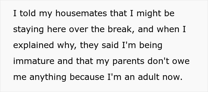 19 Y.O. Discovers Parents Got Gifts For His Sibling Despite Agreeing Not To Get Gifts For Anyone, Says He Won’t Come Home For Christmas 19 Y.O. Discovers Parents Got Gifts For His Sibling Despite Agreeing Not To Get Gifts For Anyone, Says He Won’t Come Home For Christmas