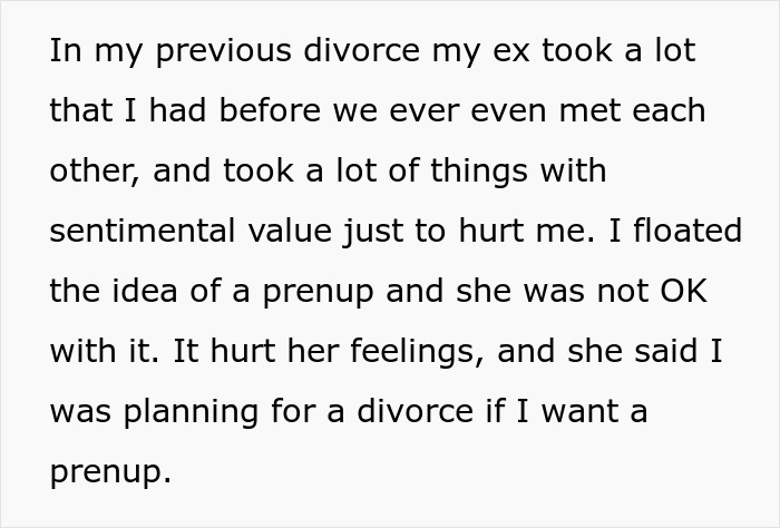 Man Turns To The Internet For Advice After Hypocritical Fiancée Turned Down His Prenup But Demanded He Sign Hers Man Turns To The Internet For Advice After Hypocritical Fiancée Turned Down His Prenup But Demanded He Sign Hers
