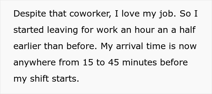 People online are cracking up over this employee's petty revenge on a co-worker who exposed them for showing up a few minutes late