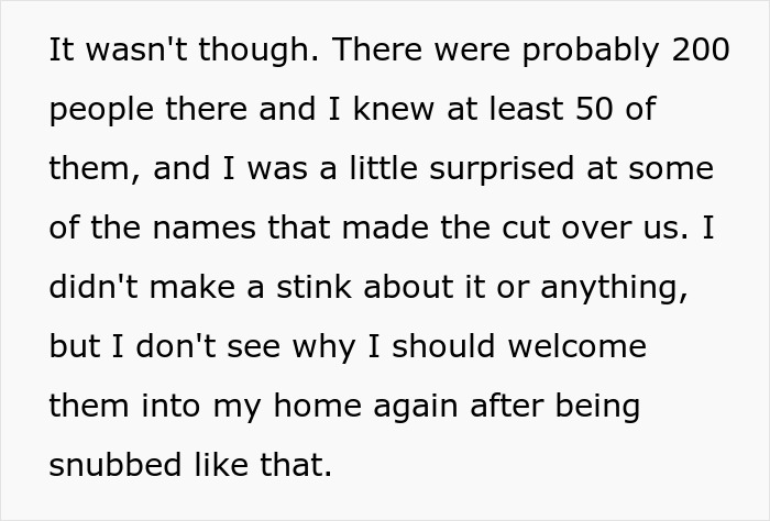 "AITA For Not Inviting Them To My Christmas Party After They Didn’t Invite Me To Their Wedding?" "AITA For Not Inviting Them To My Christmas Party After They Didn’t Invite Me To Their Wedding?"