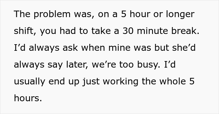 Cafeteria Worker Teaches Toxic Manager A Lesson By Maliciously Complying With Their Chaotic Break Schedule