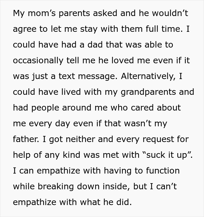 Father Forgot About His Daughter's Existence After Her Stepbrother Got Cancer, More Than A Decade Later Tries To Reconnect With Her, But She Shuts Him Down
