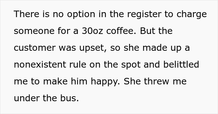 Manager Yells At Employee And Makes Up A New Rule For One Specific Customer, Employee Maliciously Complies And Starts Adding Free Coffee For Everyone