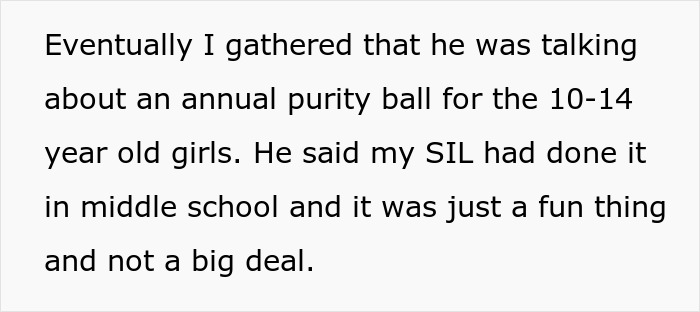 Woman Prohibits MIL From Taking Her 9 Y.O. Daughter To Church “Purity Ball,” Gets Called A Jerk Woman Prohibits MIL From Taking Her 9 Y.O. Daughter To Church “Purity Ball,” Gets Called A Jerk