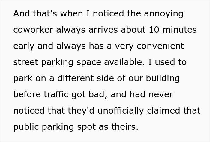 People online are cracking up at a co-worker over this petty revenge of an employee who exposed them for arriving a few minutes late.