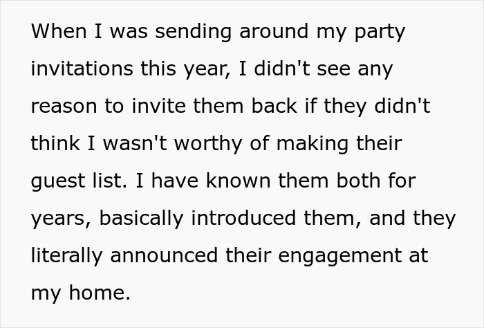 "AITA For Not Inviting Them To My Christmas Party After They Didn’t Invite Me To Their Wedding?" "AITA For Not Inviting Them To My Christmas Party After They Didn’t Invite Me To Their Wedding?"