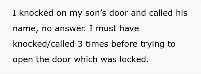 The internet reacts when a mother asks if it's wrong to remove her son's room door indefinitely