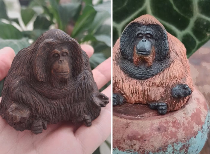 Clay Oranguthan Meditating, I Loved The Process Of Making This