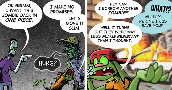 I Created Comics About A Hustling Necromancer And His Assistant In Today’s Job Market (7 Pics)