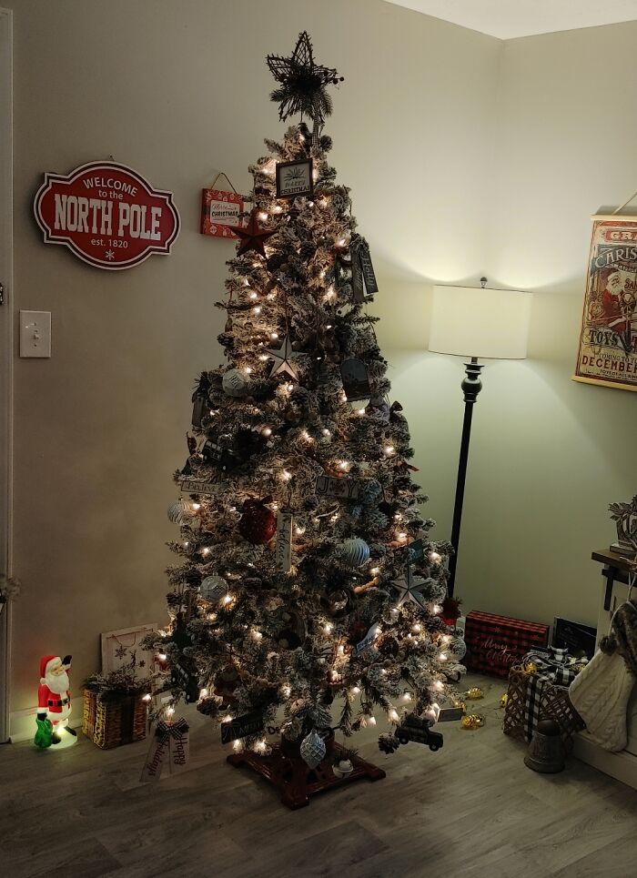 As Much As I Struggle With My Tree, I Love My Vintage Cast Iron Tree Stand