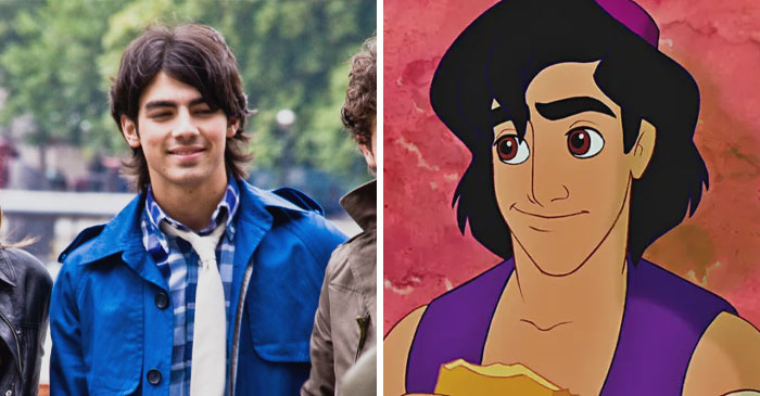 Aladdin and similar picture of one of the Jonas Brothers 