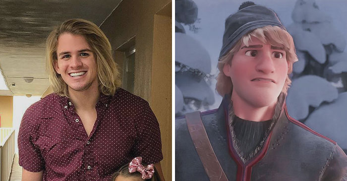 Kristoff From Frozen and similar looking man 