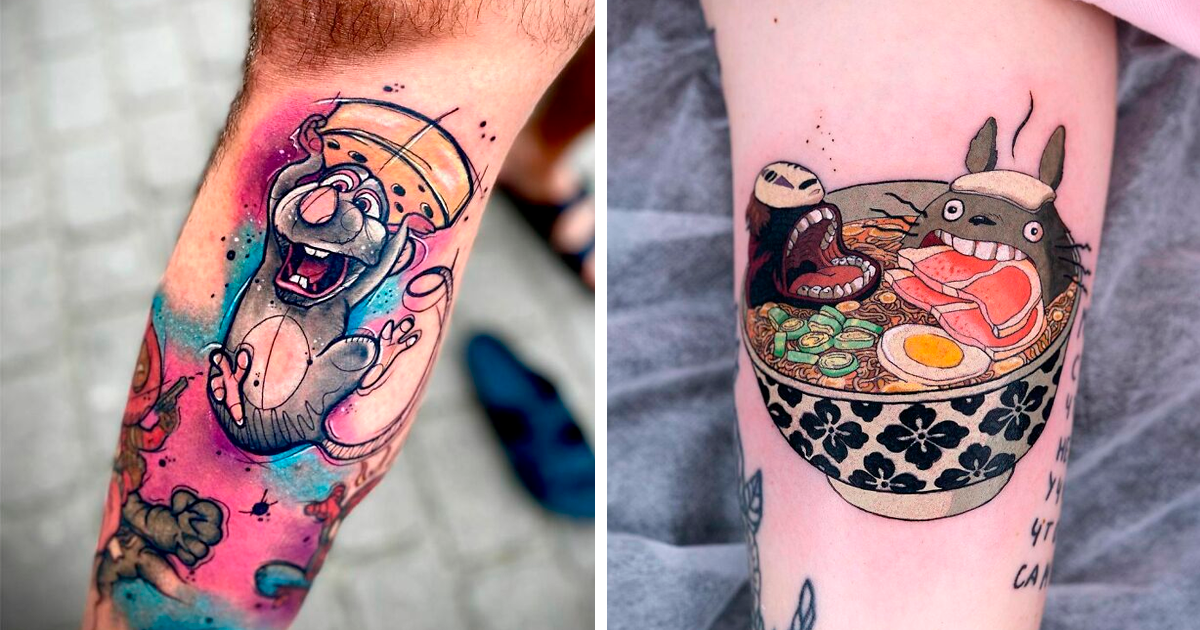 Japanese Samurai Cat Tattoo, Kawaii Ninja Cat 