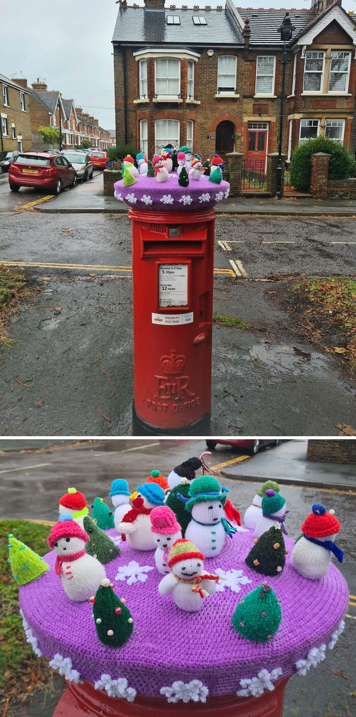 Christmas Postbox Hat