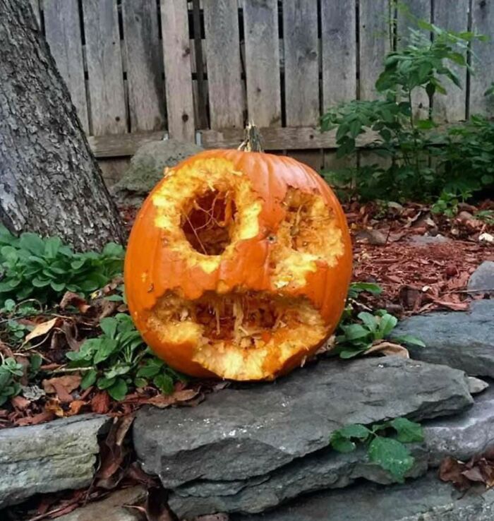 Instead Of Carving The Jack-O-Lantern Myself This Year