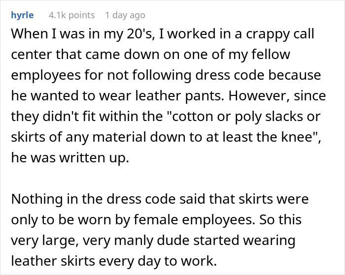 Restaurant Employee Alters Uniform To Comply With The Dress Code And Teach Her Misogynistic Manager A Lesson Restaurant Employee Alters Uniform To Comply With The Dress Code And Teach Her Misogynistic Manager A Lesson