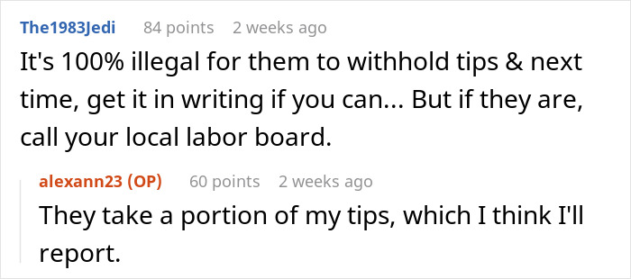 Manager Tells Waitress To Leave The New Girl Alone Or She'll Lose Her Tips While She Just Sits On Their Phones, Regrets It When Things Get Out Of Hand Manager Tells Waitress To Leave The New Girl Alone Or She'll Lose Her Tips While She Just Sits On Their Phones, Regrets It When Things Get Out Of Hand