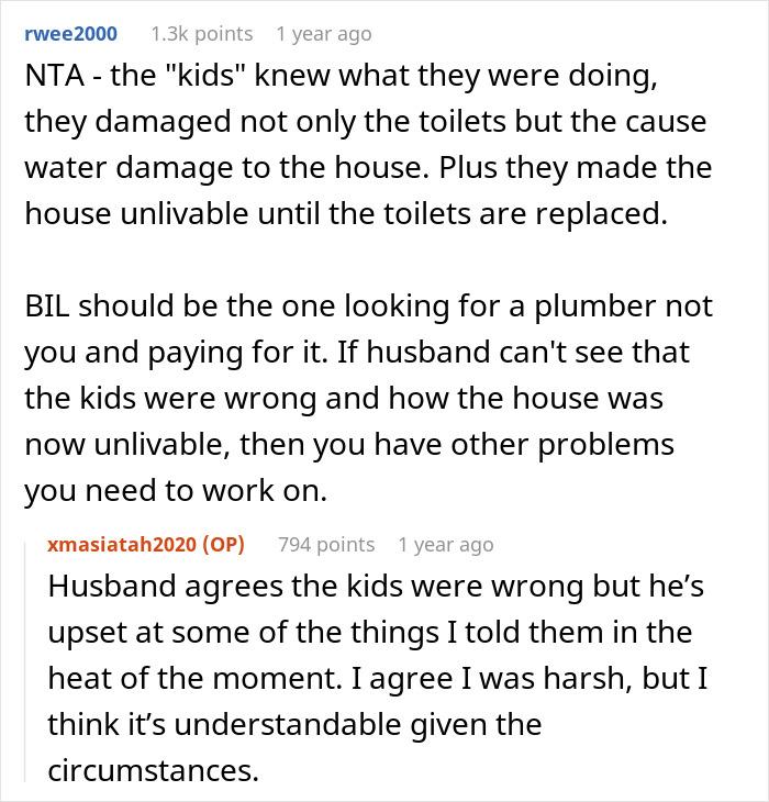 "You’re Throwing Us Out?": Woman Throws Out Her Husband's Brother And His Two Kids From Her Home After They Broke All The Toilets "You’re Throwing Us Out?": Woman Throws Out Her Husband's Brother And His Two Kids From Her Home After They Broke All The Toilets