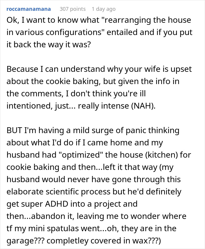 Wife Challenges Her Husband To Give Her Cookie-Baking Tradition A Try, He Ends Up Upstaging Her, Family Drama Ensues Wife Challenges Her Husband To Give Her Cookie-Baking Tradition A Try, He Ends Up Upstaging Her, Family Drama Ensues