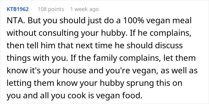 Vegan Woman Wonders "Am I A Jerk For Refusing To Host My In-Laws For Christmas?"
